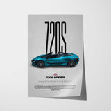 720S Spider Car Poster