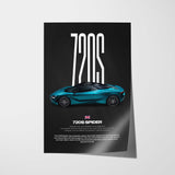 720S Spider Car Poster