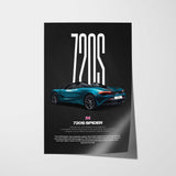 720S Spider Car Poster