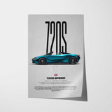 720S Spider Car Poster