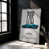 720S Spider Car Poster