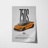 750S Car Poster
