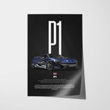 P1 Car Poster