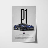 P1 Car Poster