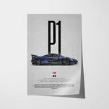 P1 Car Poster