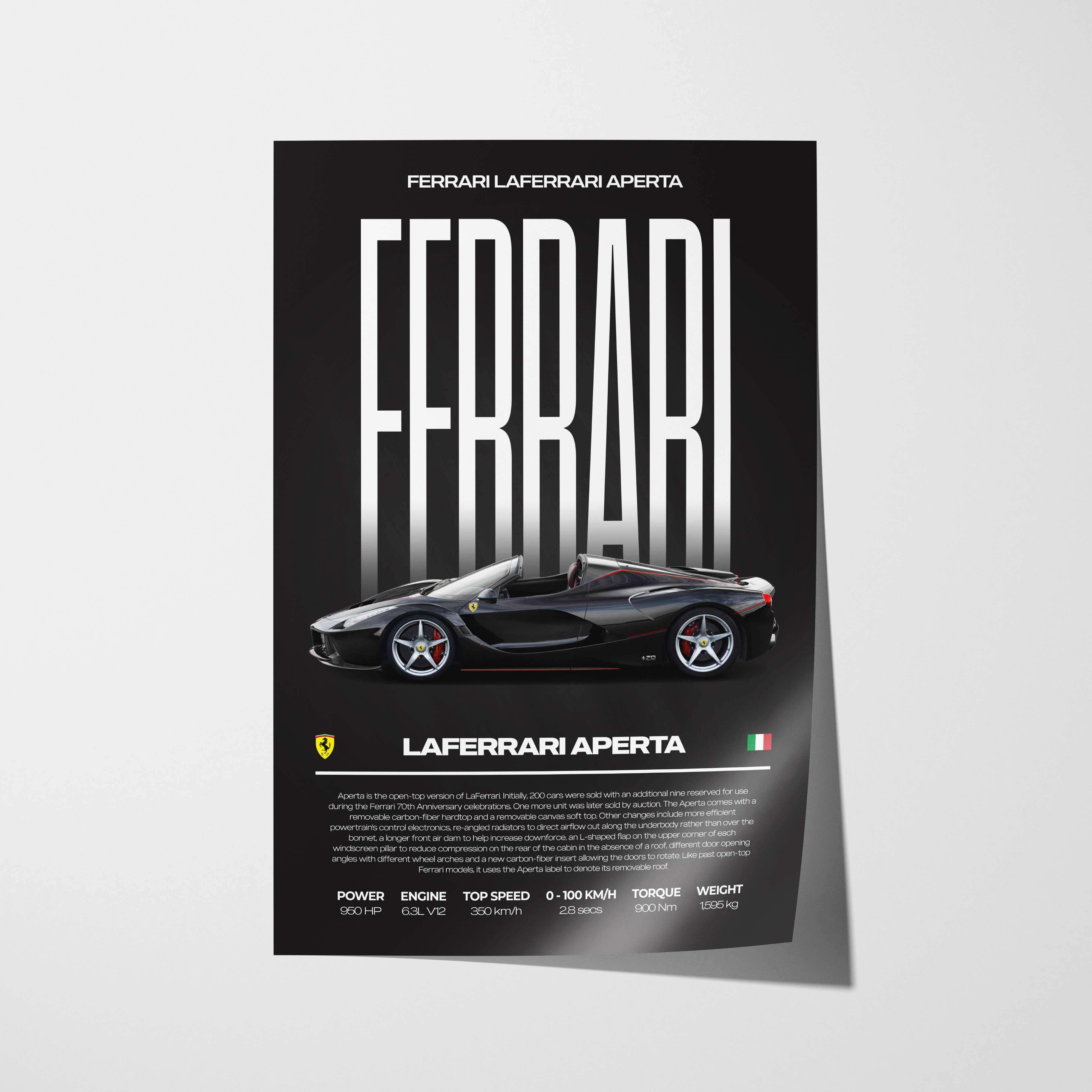 Ferrari LaFerrari Aperta Poster