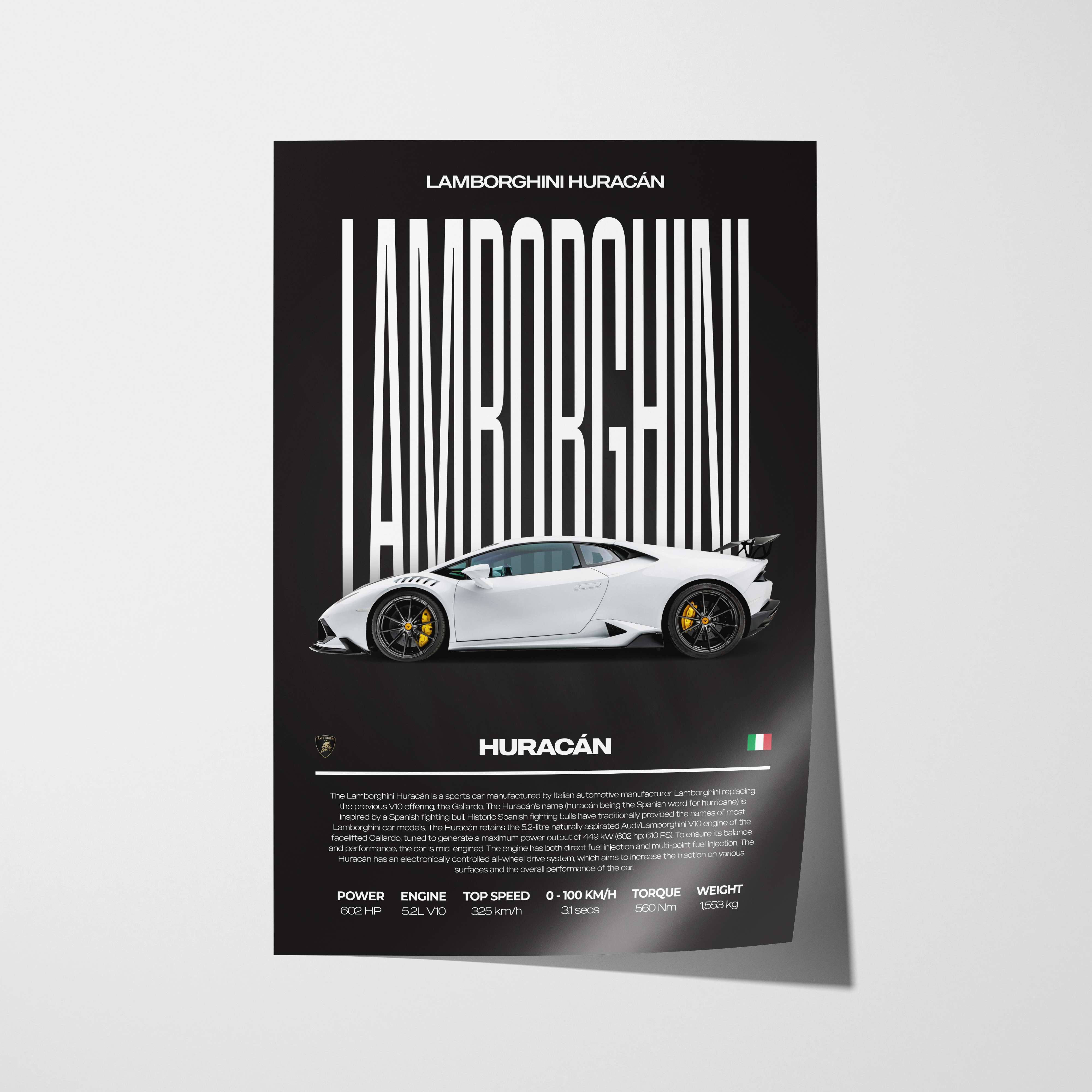 Lamborghini Huracán Poster