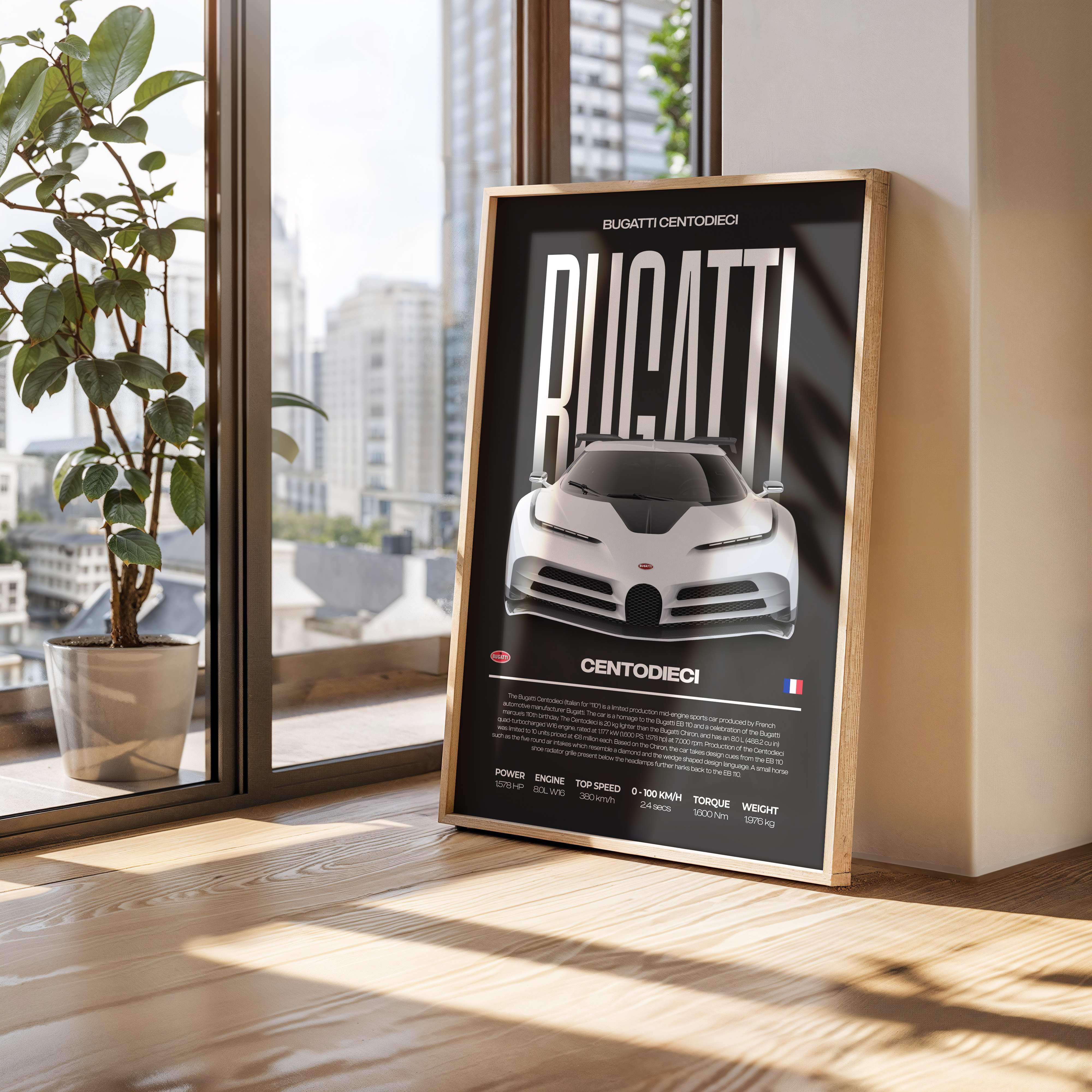 Bugatti Centodieci Poster