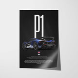 P1 Car Poster
