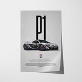 P1 Car Poster