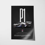 P1 Car Poster