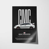 Civic Type R FK2 Car Poster