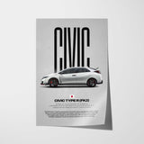 Civic Type R FK2 Car Poster