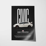 Civic Type R FK2 Car Poster