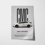 Civic Type R FK2 Car Poster