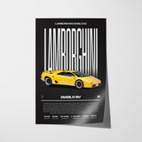 Lamborghini Diablo SV Poster