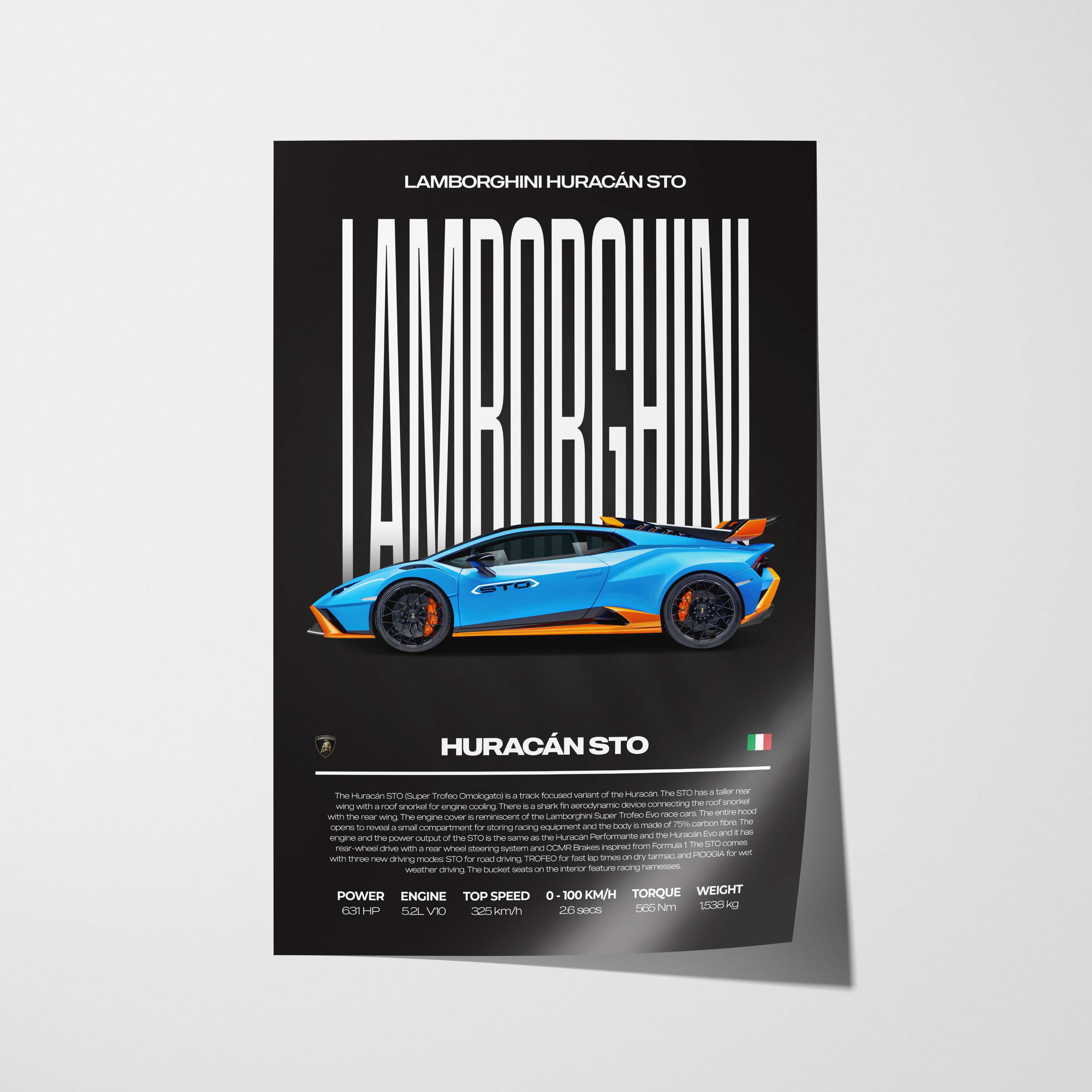 Lamborghini Huracán STO Poster