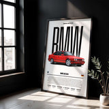 BMW M5 E34 Poster