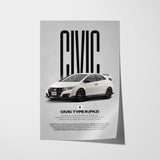 Civic Type R FK2 Car Poster