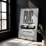 Civic Type R FK2 Car Poster