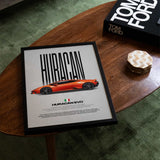 Huracán EVO Car Poster