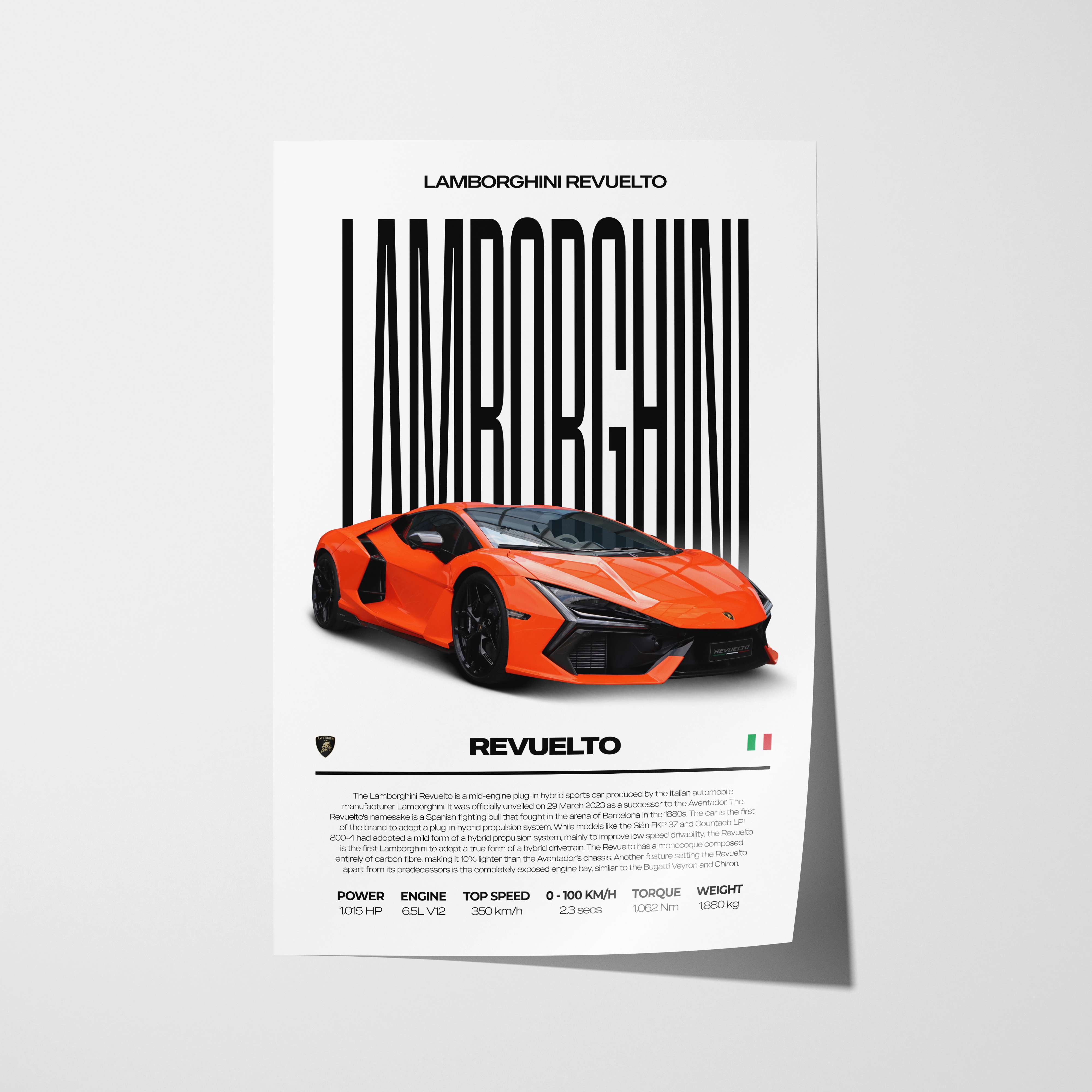 Lamborghini Revuelto Poster