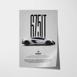 675LT Car Poster