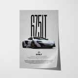 675LT Car Poster