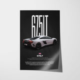 675LT Car Poster