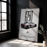 675LT Car Poster