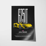 675LT Spider Car Poster