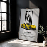 675LT Spider Car Poster