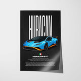 Huracán STO Car Poster