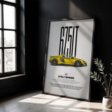 675LT Spider Car Poster