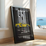 675LT Spider Car Poster