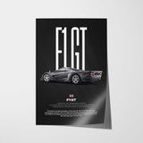 F1 GT Car Poster