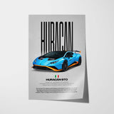 Huracán STO Car Poster