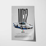 MC12 Car Poster