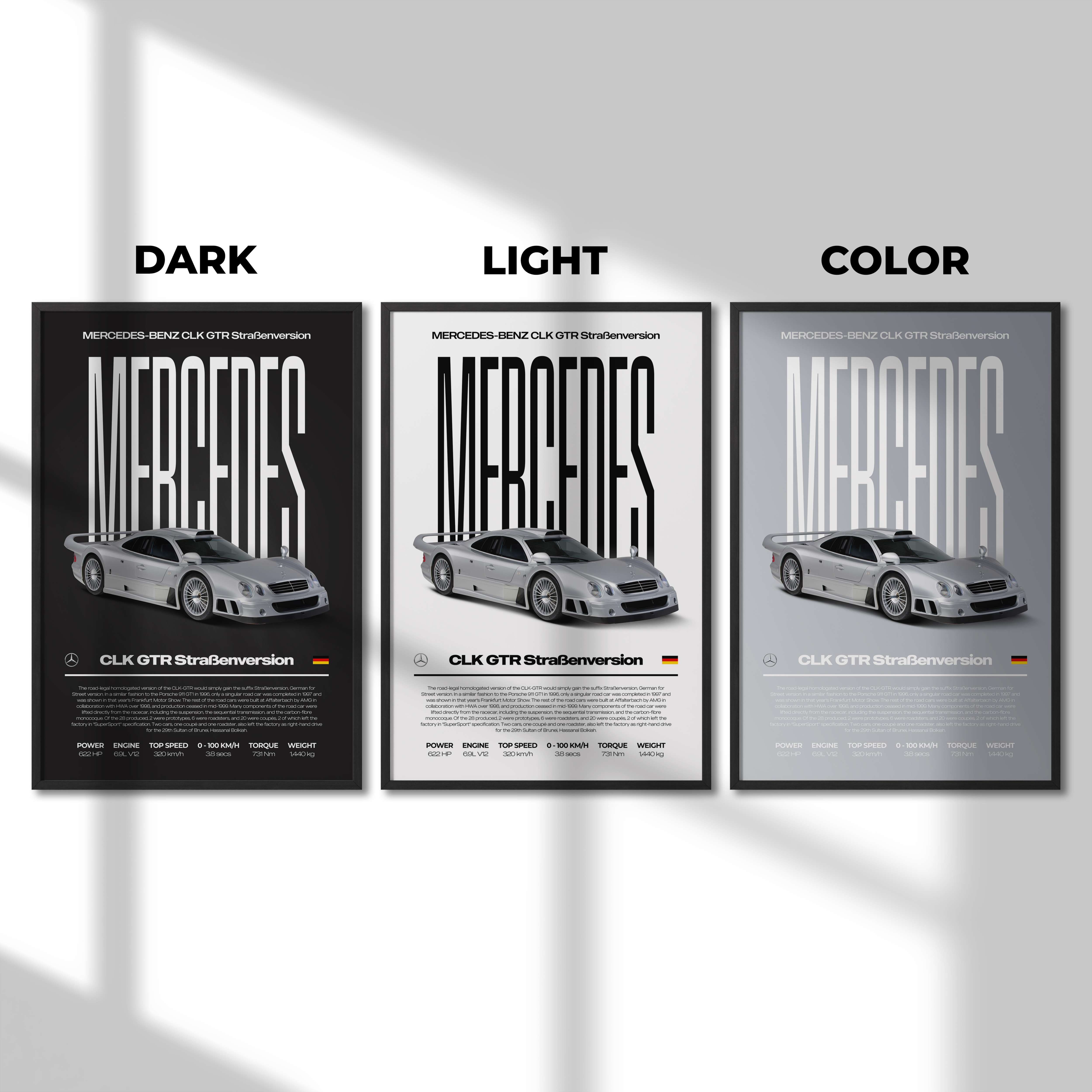 Mercedes-Benz CLK GTR Poster