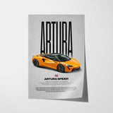 Artura Spider Car Poster
