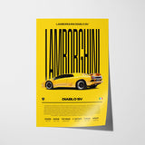 Lamborghini Diablo SV Poster