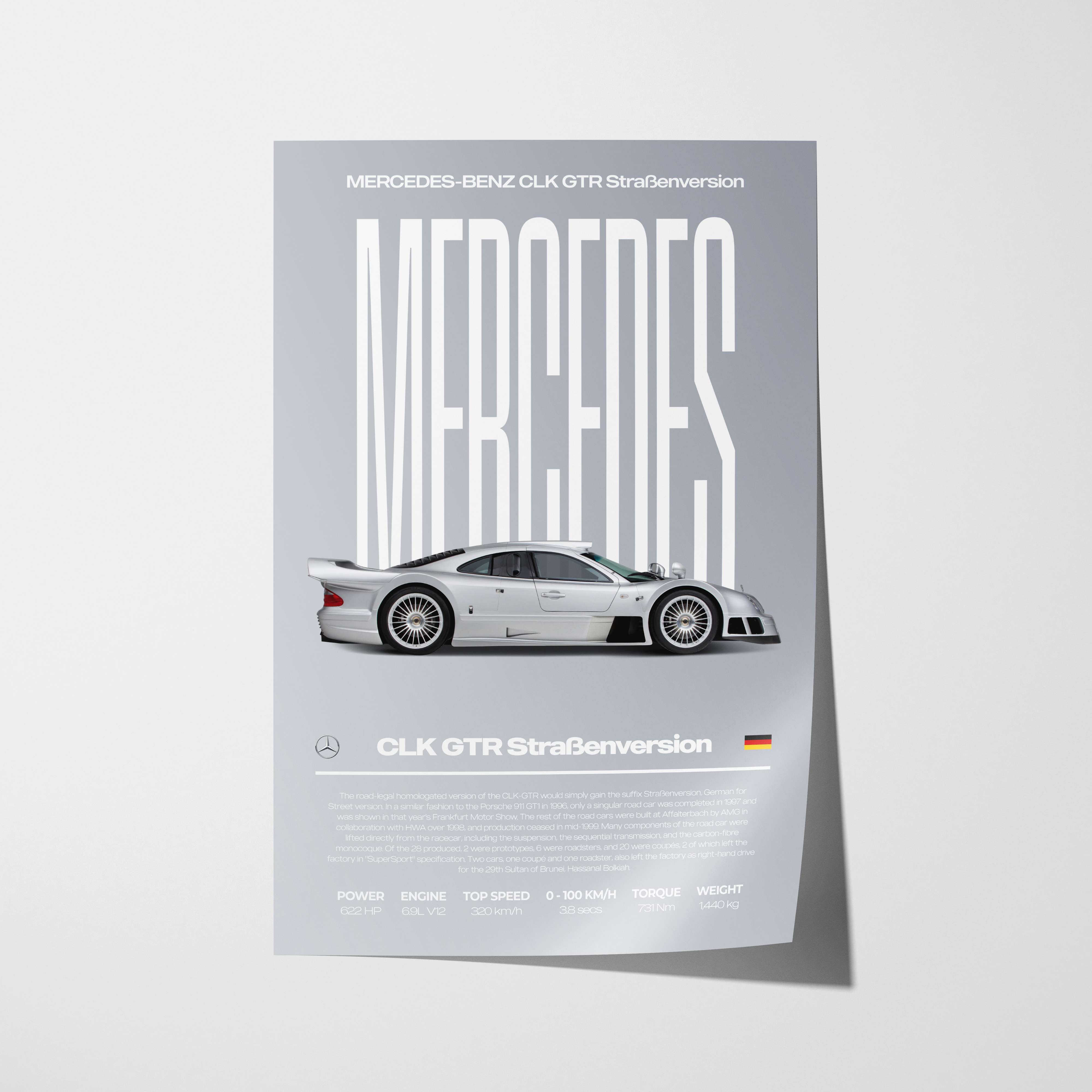 Mercedes-Benz CLK GTR Poster