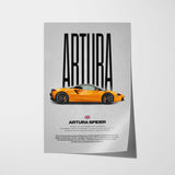 Artura Spider Car Poster