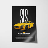 SLS AMG Black Series Car Poster