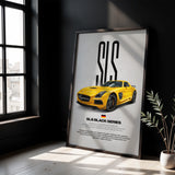SLS AMG Black Series Car Poster