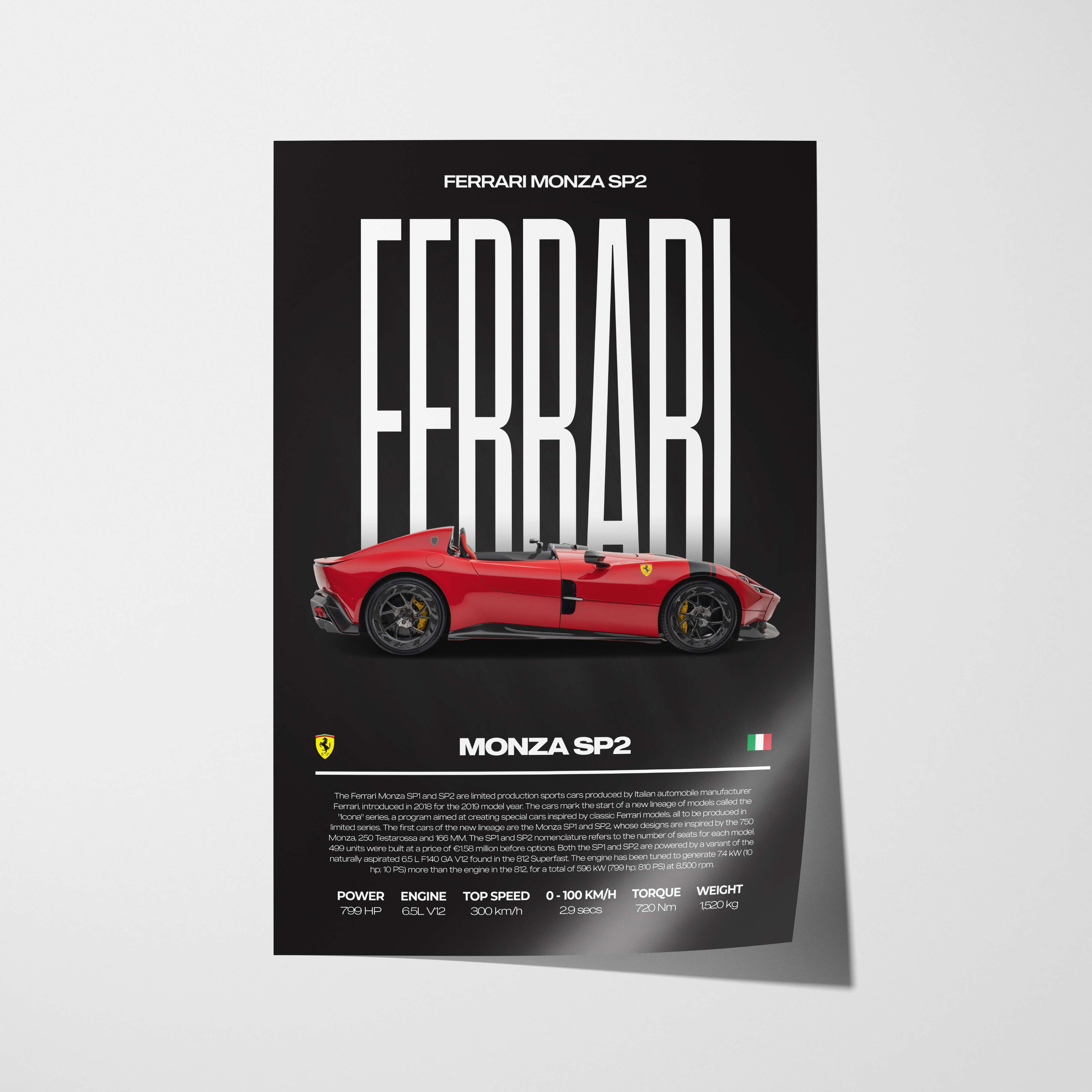 Ferrari Monza SP2 Poster