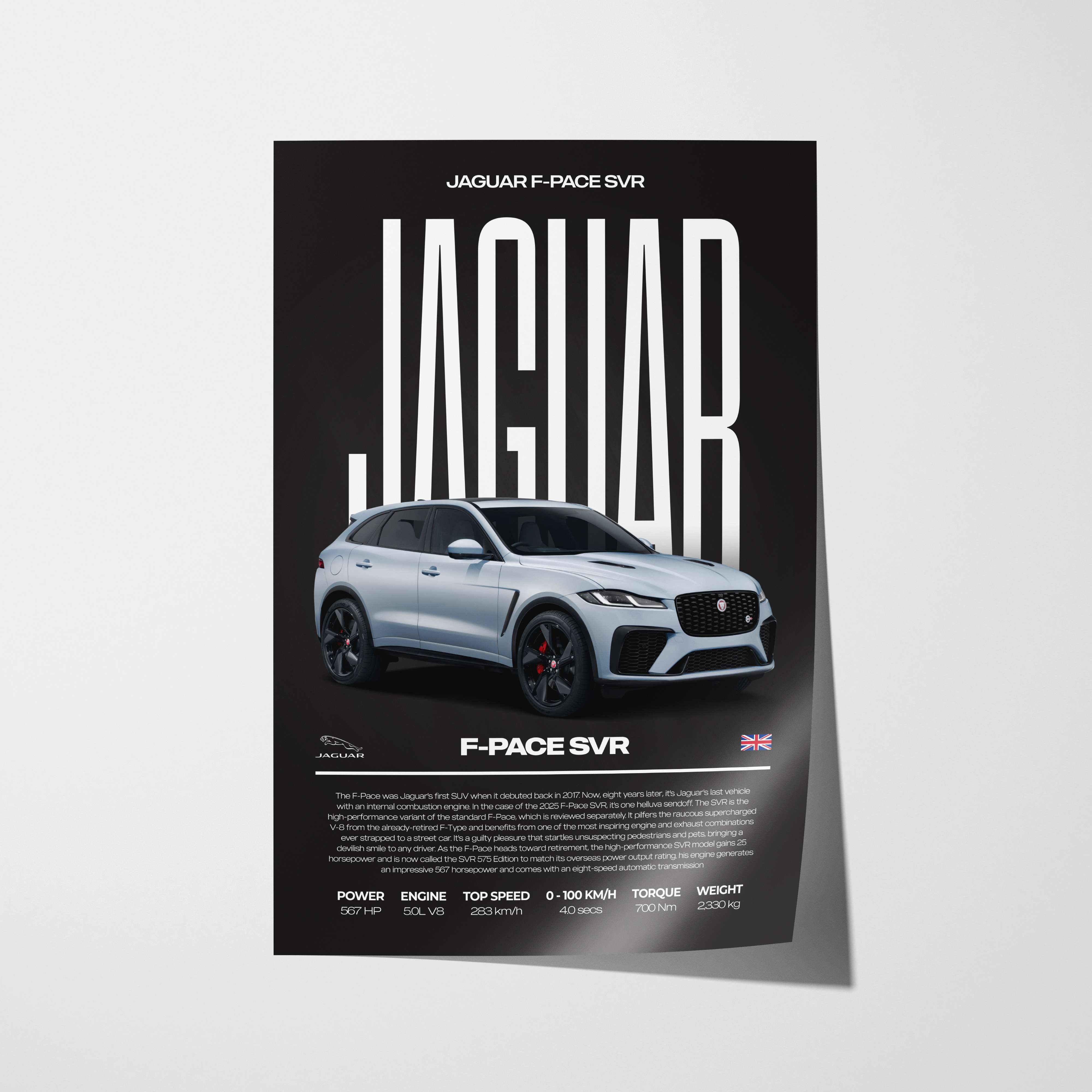 Jaguar F-Pace SVR Poster