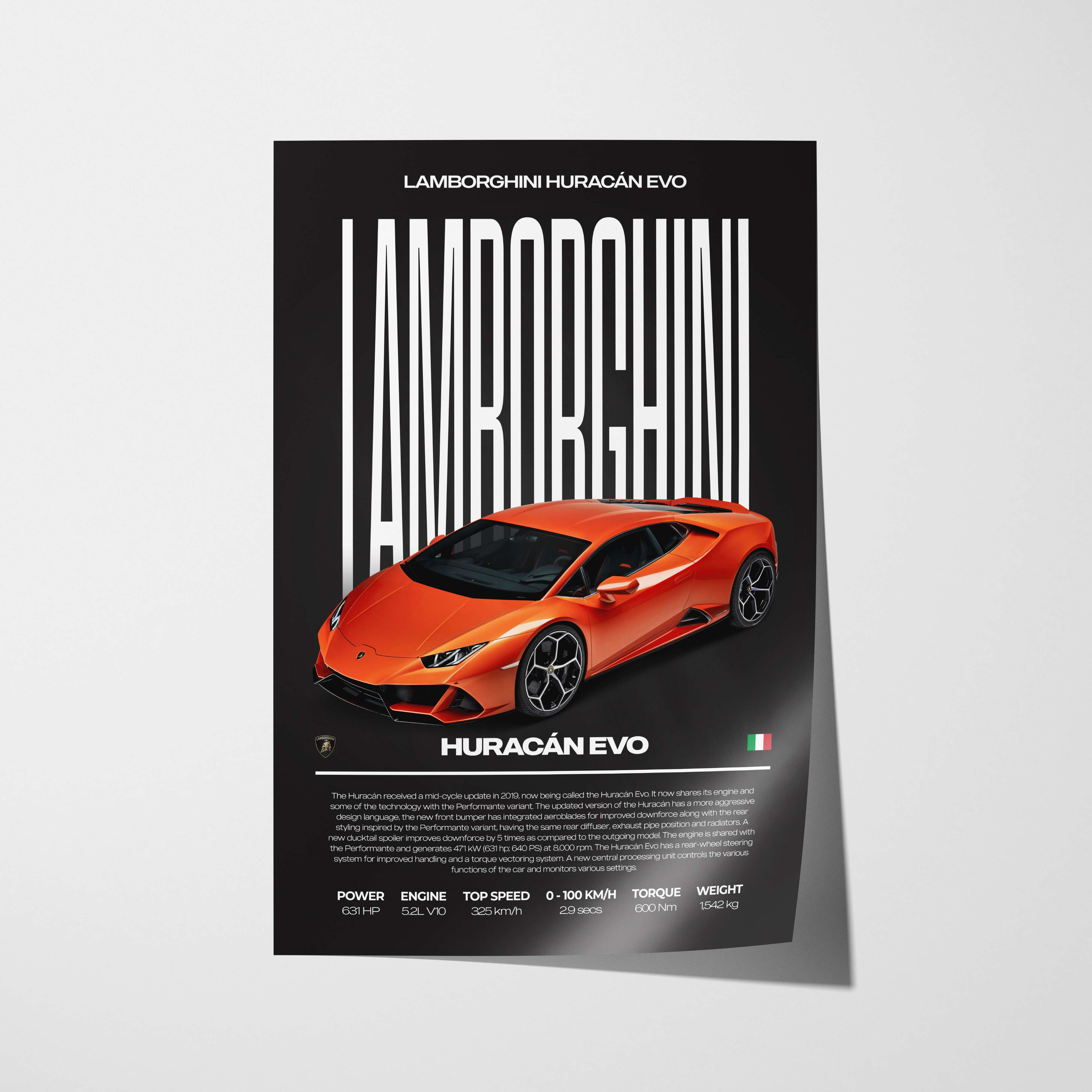 Lamborghini Huracán EVO Poster