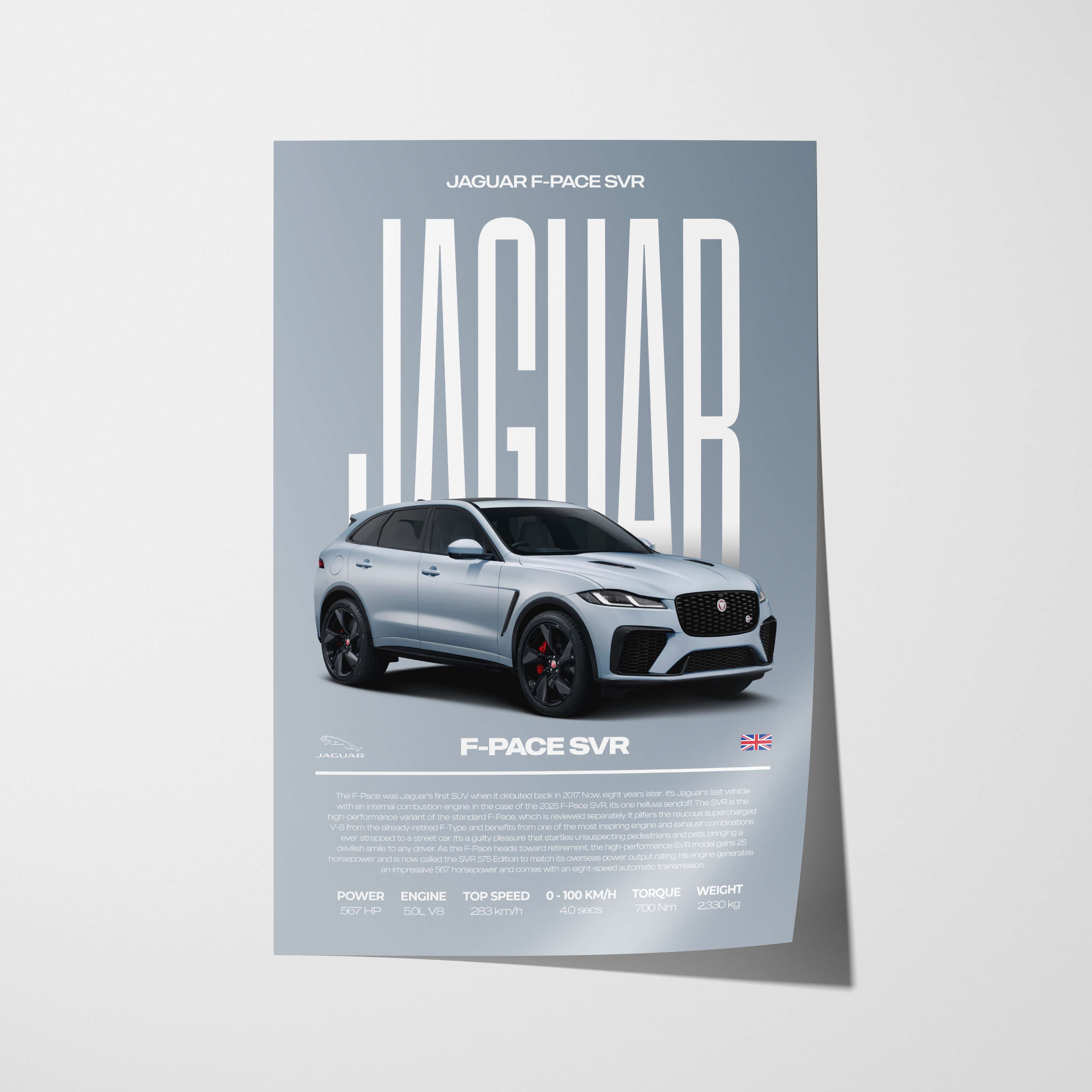 Jaguar F-Pace SVR Poster