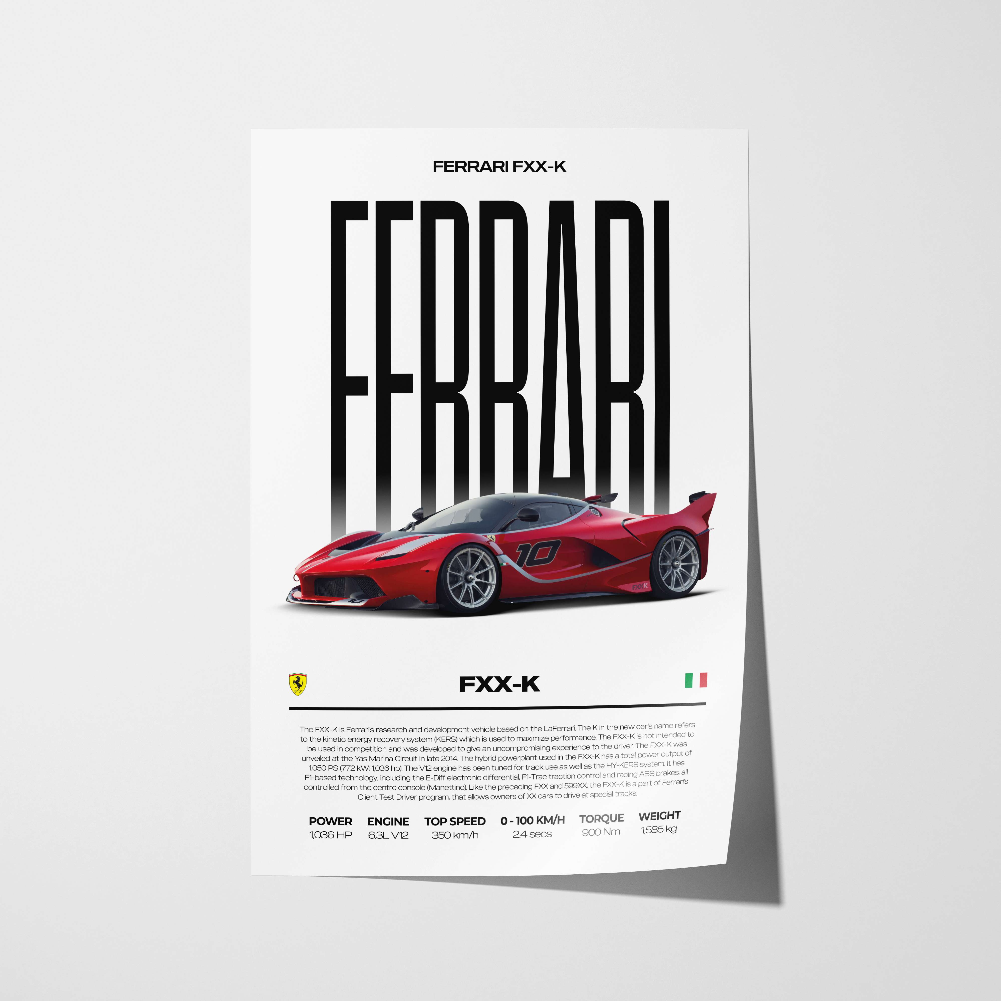 Ferrari FXX-K Poster